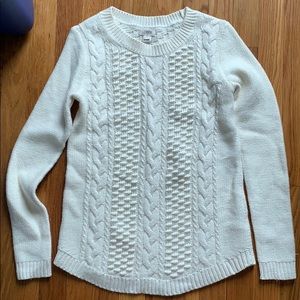 Never Worn! Cream JCrew Sweater. XXS